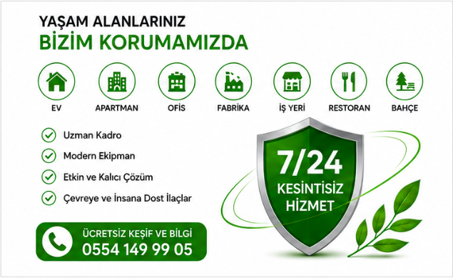 İlaçlama hizmet tanıtım görseli